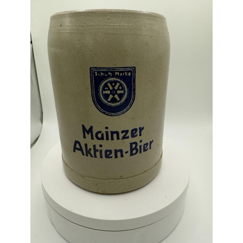 Vintage MAB Mainzer Aktien-Bier Stoneware Mug – Rare Collectible